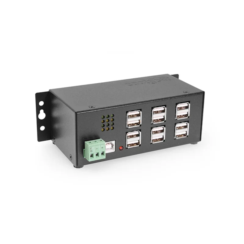 

USBG-12U2ML 12-port USB 2.0 Industrial Metal Hub Stable and Reliable Docking Station