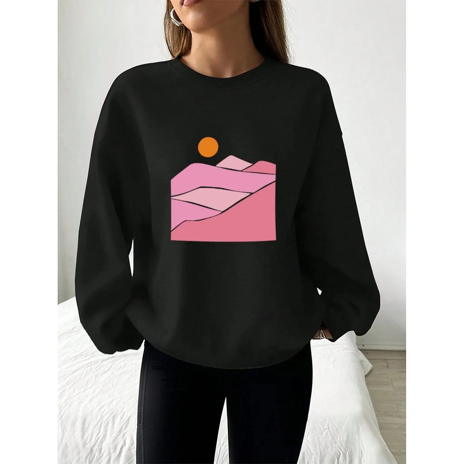

Long Sleeve Casual Sweater Casual Outings Autumn Winter Fashion Club Attire Daily Use Clothing Home Casual Outfit