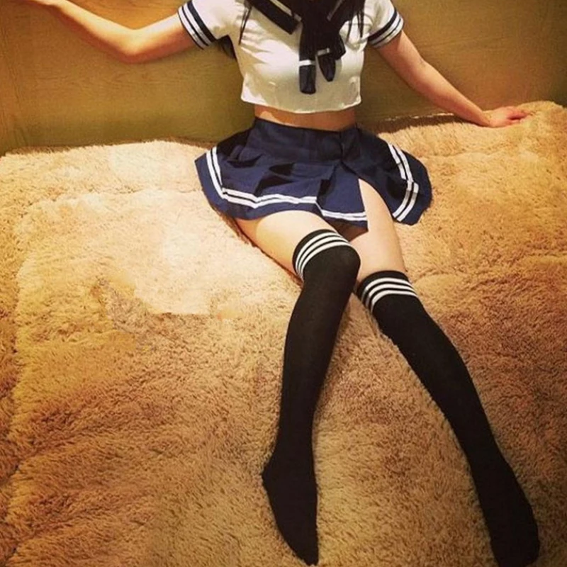 Hot Unify temptation Anime cute student sailor suit Sexy women\'s costume role play outfit sexy lingerie pornographic Sexy dress