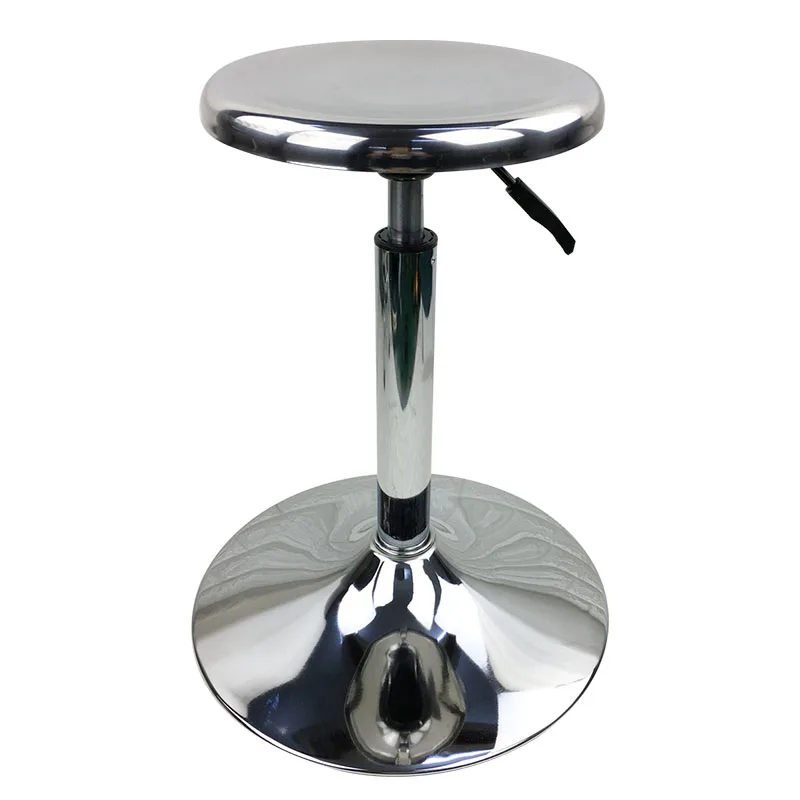 Stainless Steel Stool Adjustable Height Anti-static Suitable for Barber Shop Beauty Shop