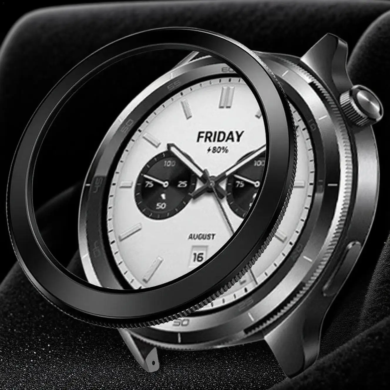 For Xiaomi Watch S4 Simple And Stylish PC Bezel Mi WatchS4 S3 Bezel Metal Bezel Watch Case Strap Cover Tempered Glass Film