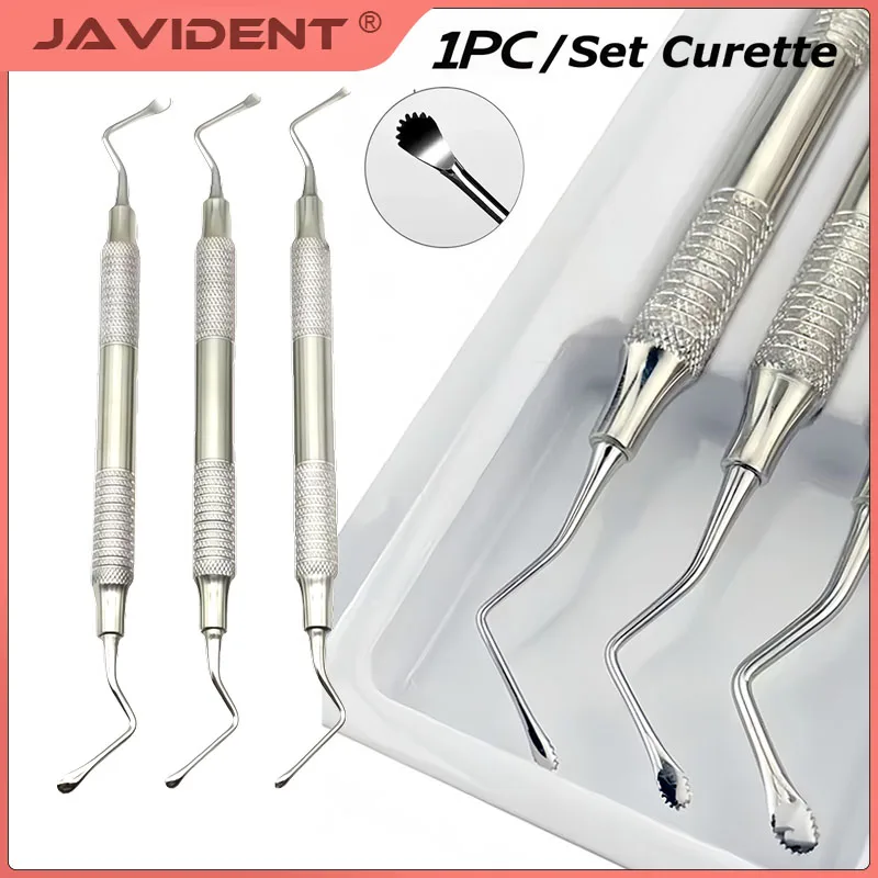 3Pcs/Set Dental Saw-Tooth Scraper Tooth Extraction and Restoration Stainless Steel Implant Maintenance Tool Set