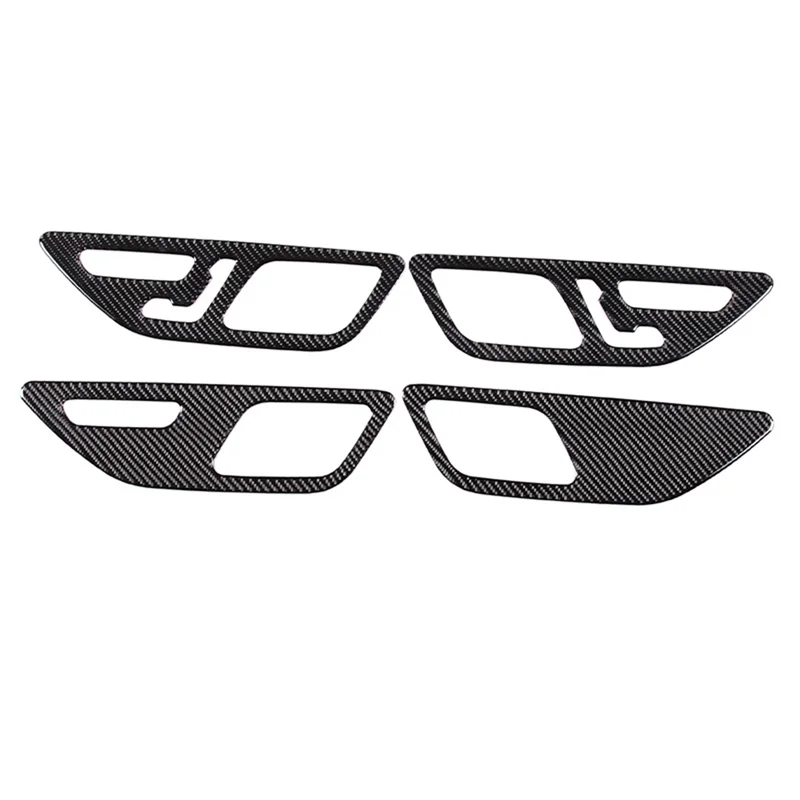 

For C-Class W206 C200 C260 2022 Carbon Fiber Car Inner Door Handle Panel Trim Sticker Accessories Parts