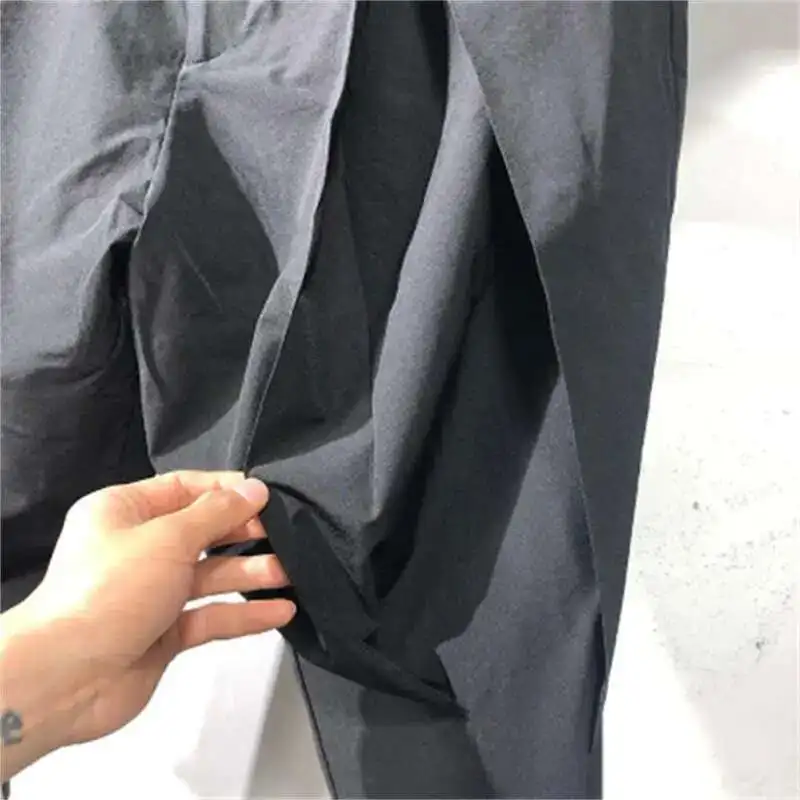Tide Men And The Dark Loose Autumn Simple Spring Original Harun Bound Pants Haruku Style Personality Pure Color With Radish