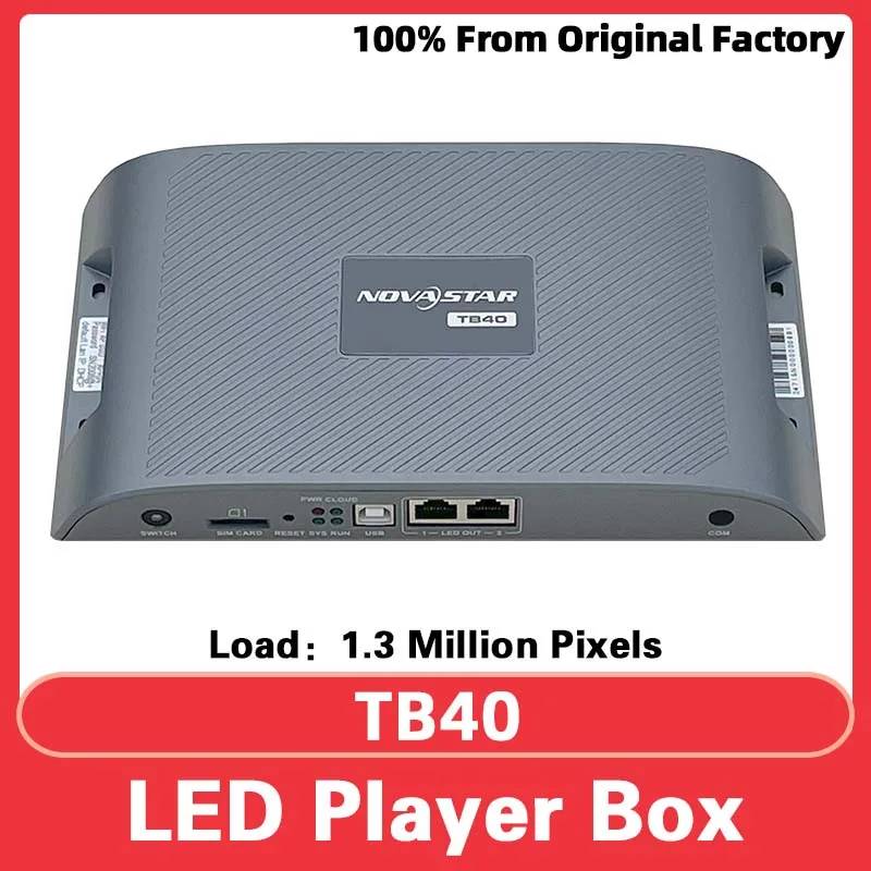 Novastar TB40 Multimedia Playback Box USB Port WiFi  Controller HUB75 Full Color Module LED Display Screen Video Processor HDMI