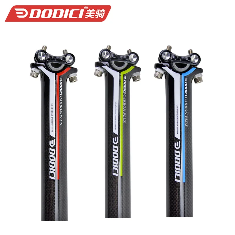 

DODICI 3K Gloss Straight Seatpost Seat Tube MTB/Road Bicycle Carbon Fiber Seatpost 27.2/31.6*400 Ultralight Cycling Pole