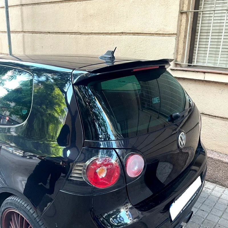 For VW MK5 GTI Hatchback Spoiler High Quality ABS Plastic Gloosy Black Car Tail Wing Decoration Rear Roof Lip Spoiler