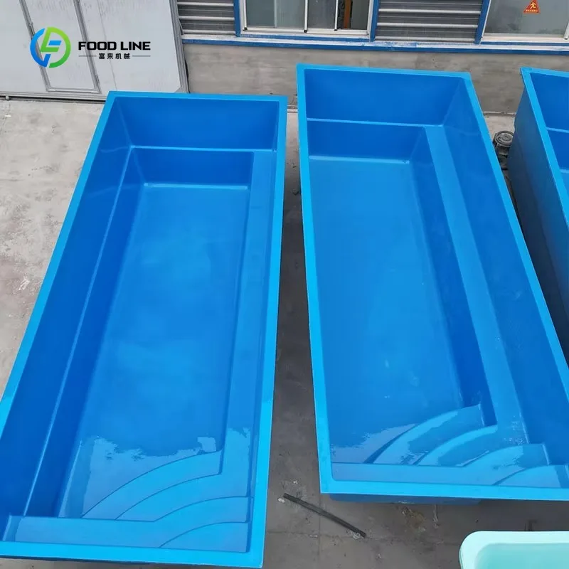 5-7m Ready Made Fiberglass Plunge Pool Spa Above Inground for Family Adult Outdoor Swimming Custom