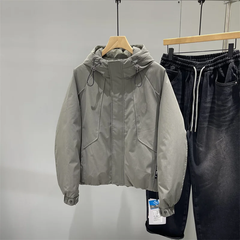 

Men's Quilted Padded Hooded Jaet Lightweight down Vest Thiened Winter Coat Casual Sle ort Length Warm Polyester Fabric