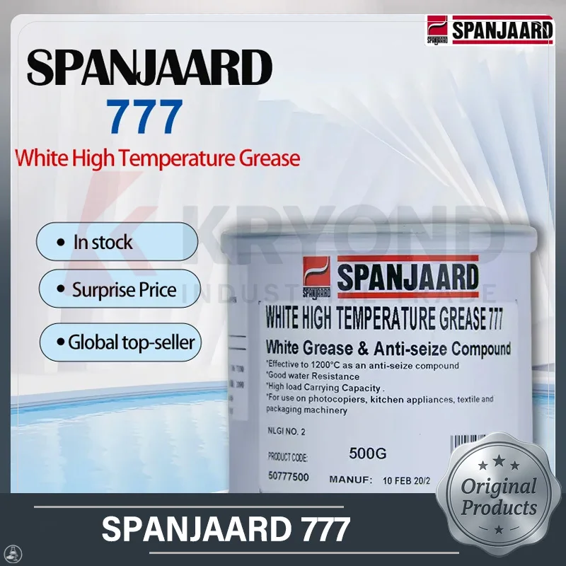 

Оригинальная SPANJAARD 777, белая высокотемпературная смазка, защита от помех для гаек, болтов, крепежных деталей, сверхмощная промышленная сборка, 500 г