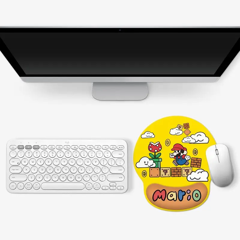 Minions cartoon cute wristband mouse pad kawaii home office silicone hand rest mat desk mat anime merchandise wholesale - view 5