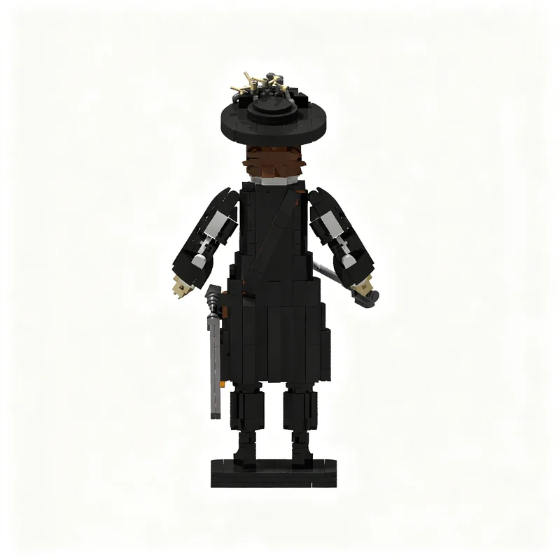 730 قطعة من مكعبات البناء على شكل شخصية هيكتور باربوسا من سلسلة قراصنة الكاريبي، نموذج لعبة للبناء، هدية عيد الميلاد