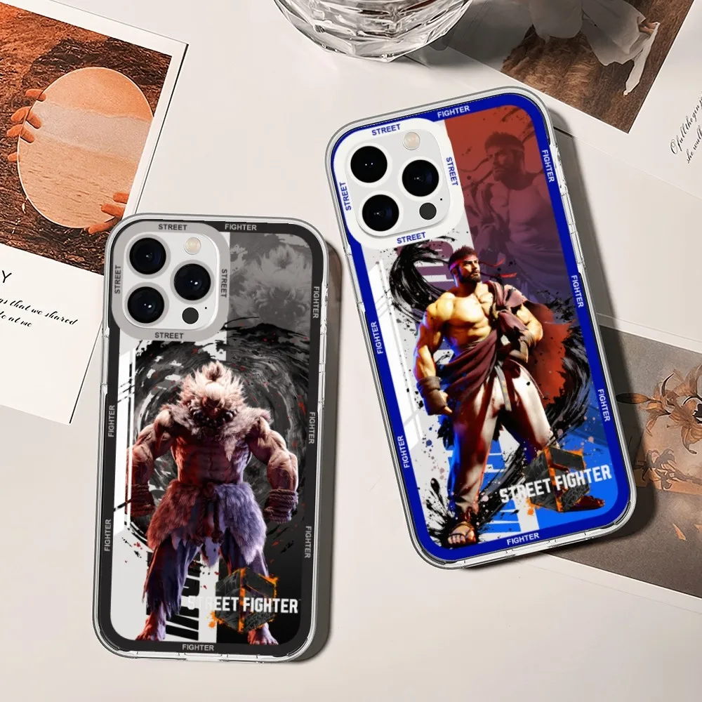 Game Streets F-Fighter 6 Phone Case For iPhone 11 12 Mini 13 14 15 Pro Max Transparent Shell