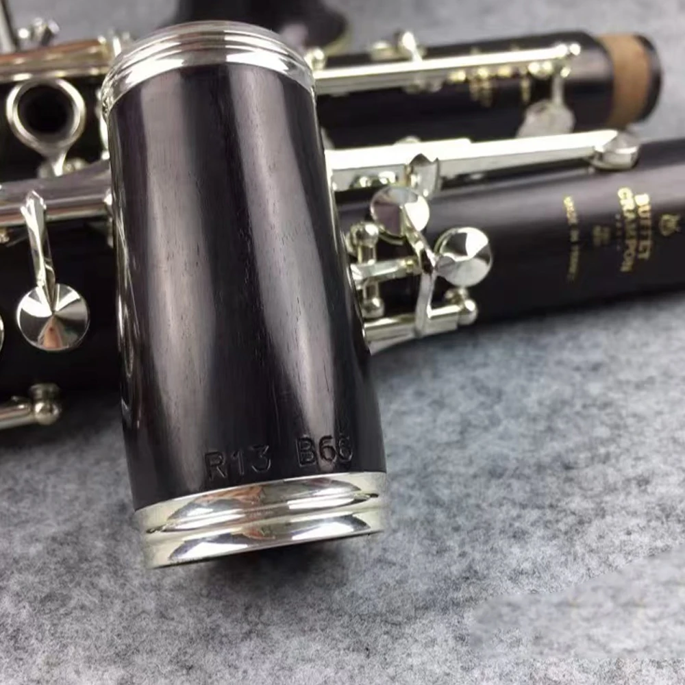 Buffet R13 Classic Ebony Clarinet B-flat Made with French craftsmanship  Nickel Silver Key Musical Instrument with Accessories