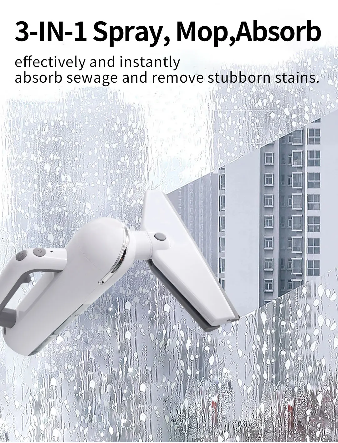 2023 New Create External Rechargeable Cordless Automatic Smart Electric Best Window Cleaner