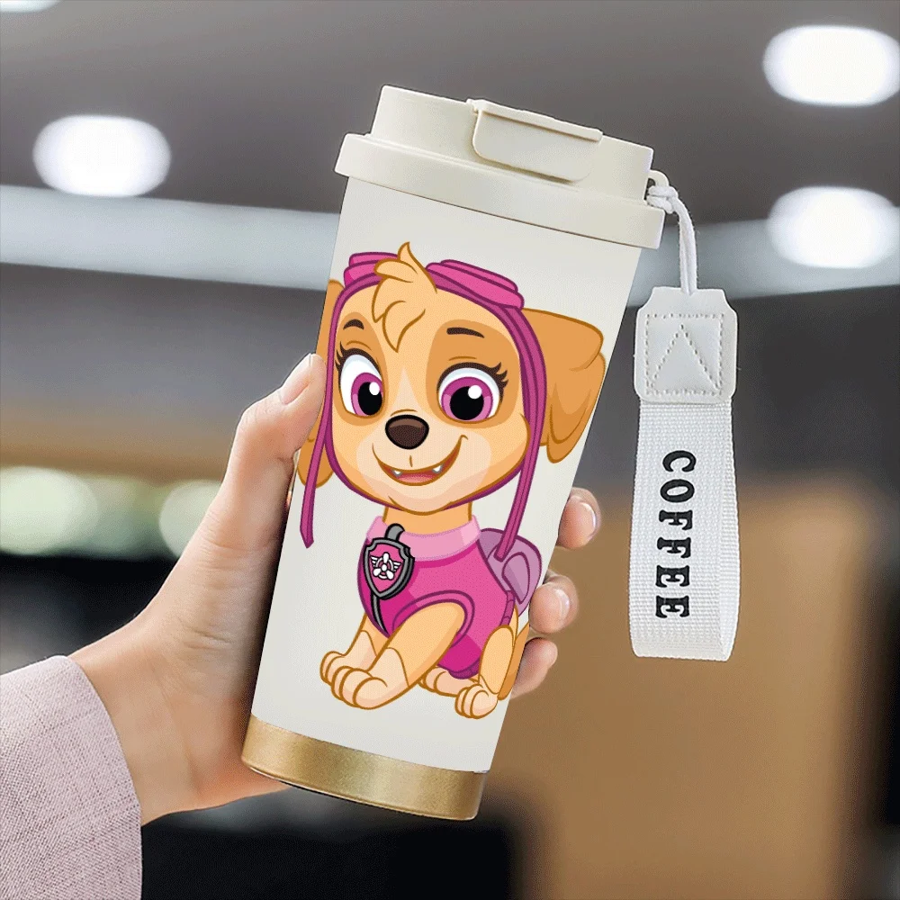 

Paw Patrol 500Ml Thermal Cup Bouncing Childrens Straw Cup Portable Outdoor Sports Water Cup Drinking Stainless Steel Bottle Gift
