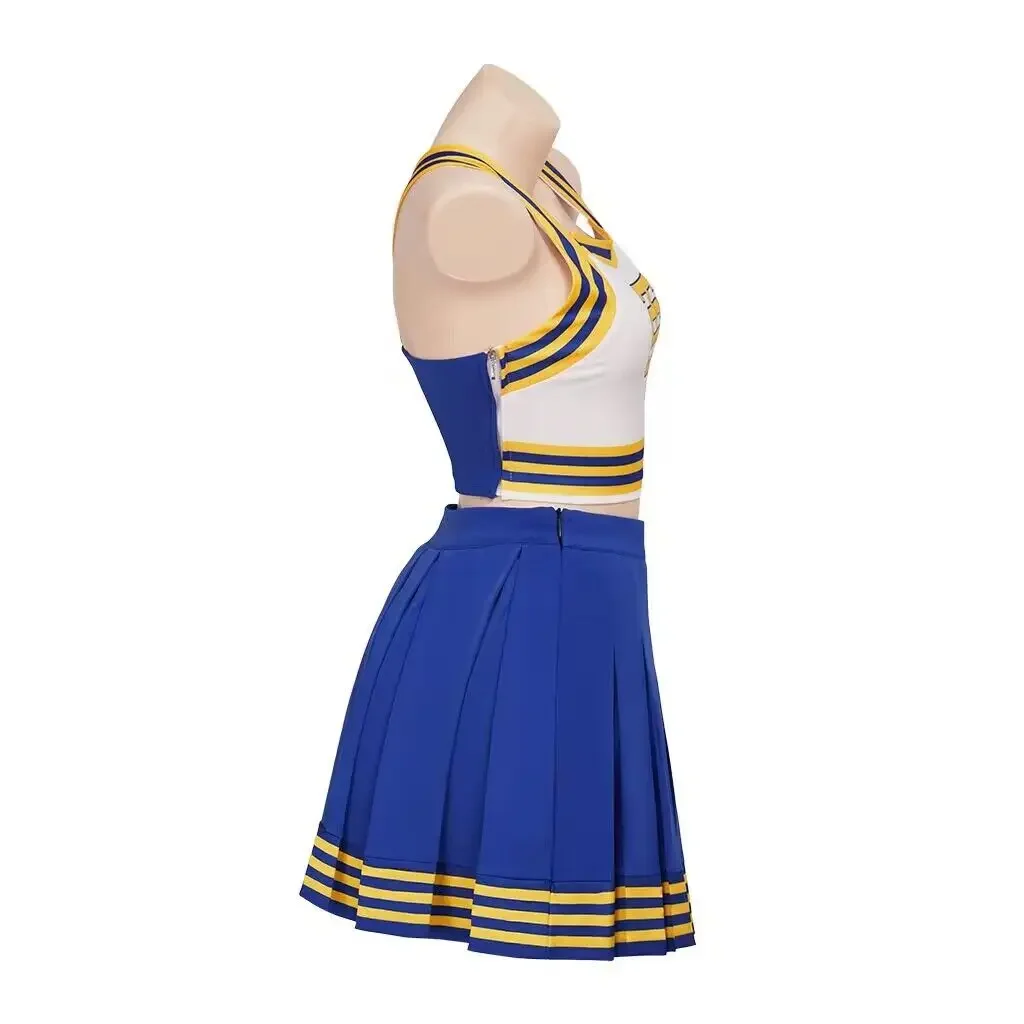 Taylor Cheerleader Uniform Swift Halloween Cosplay Costume Hip Hop Dance Costumes Blue White Dance Cheerleading Dress Suit Girls