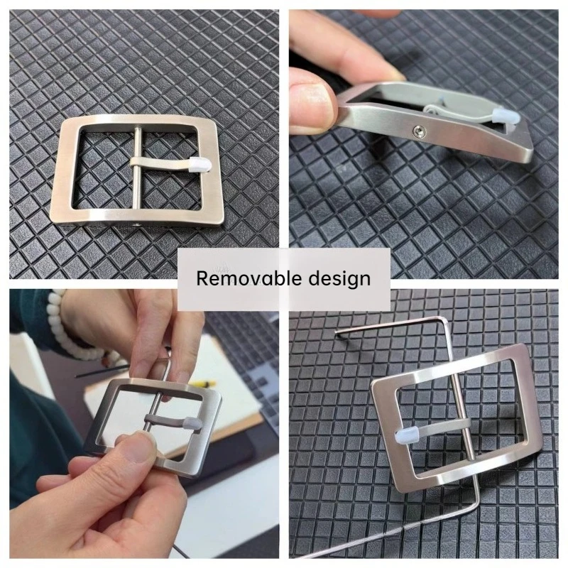 4 سنتيمتر التيتانيوم النقي زهرة الجليد حزام دبوس مشبك الرأس-التيتانيوم معدن مقاومة للصدأ مقاومة للعرق الرجال النساء حزام الموضة مشبك 35 مللي متر #6