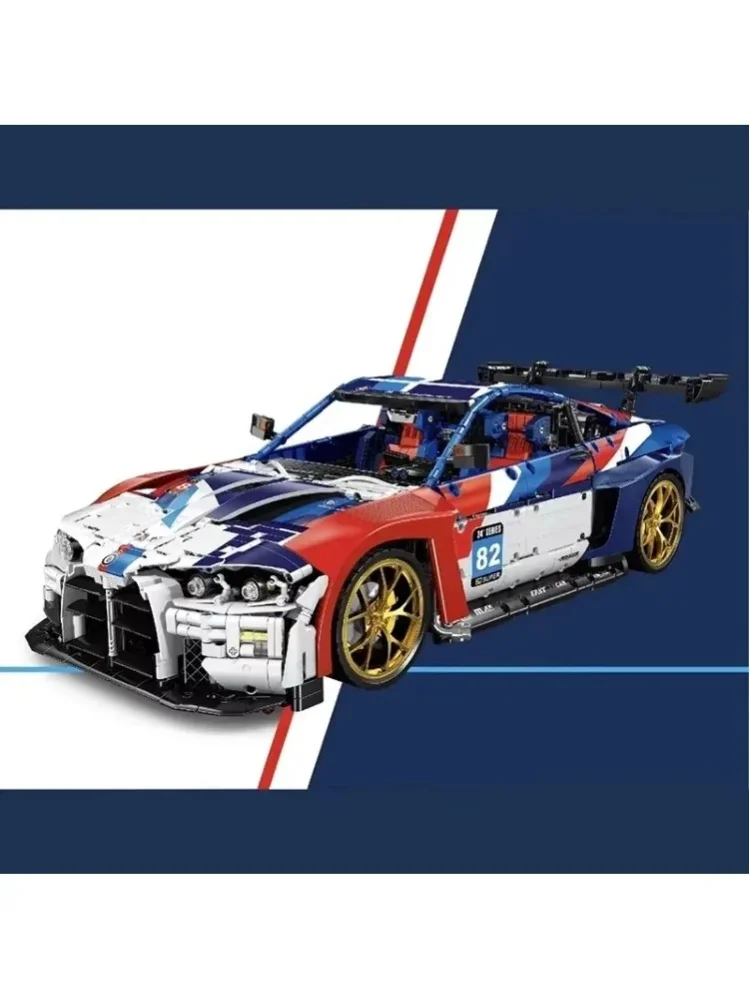 M4 Leistungsstarker Supersportwagen Baukasten MOC JD040 ﻿ Technisches High-Tech-Sportrennwagen-Modell Bausteine Sammelbares Kreatives Spielzeug Erwachsenengeschenke 4556 Teile