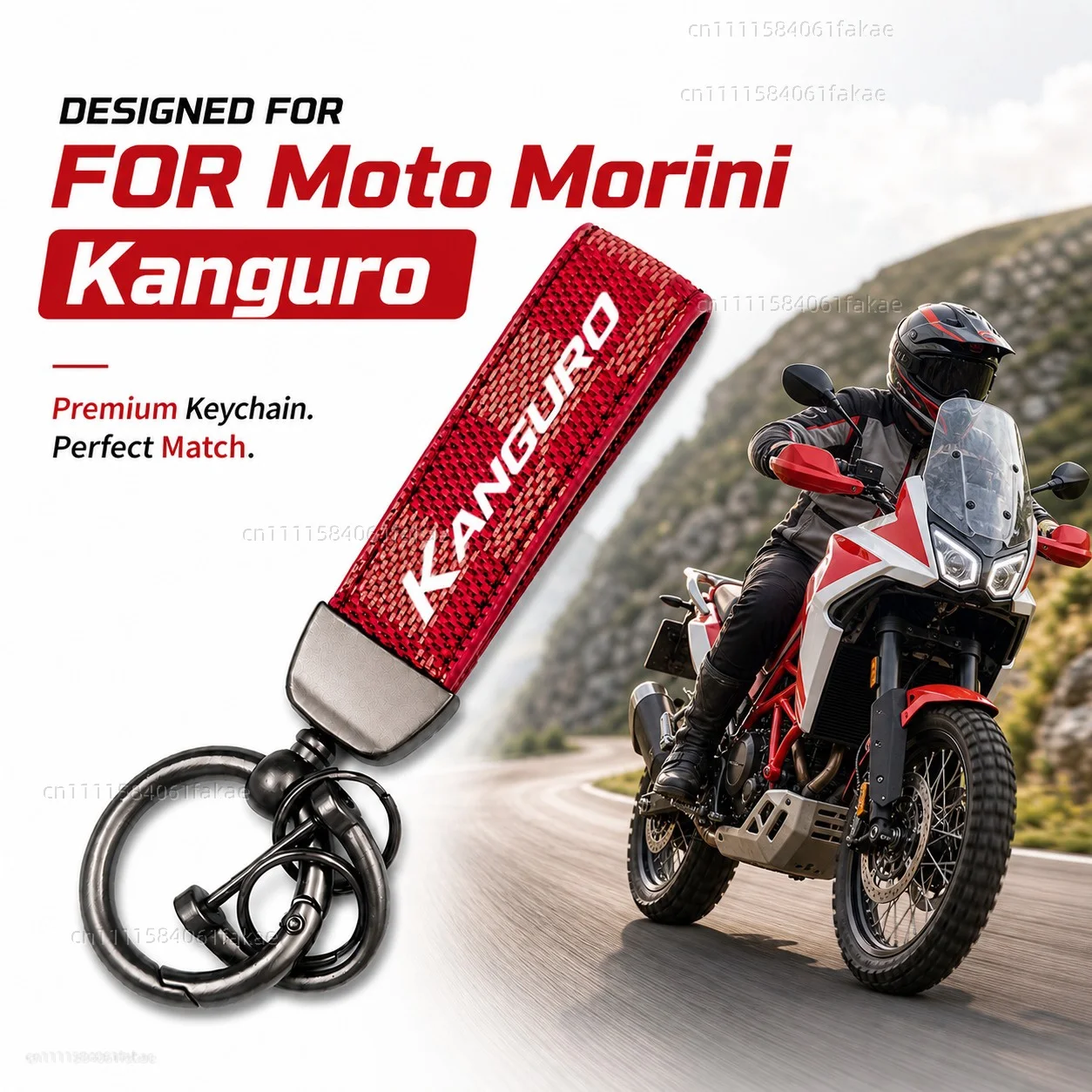 For Moto Morini Kanguro 1983-1990 Motorcycle Keychain Leather Key Ring Custom Logo Gift for Rider Men Women Accessories