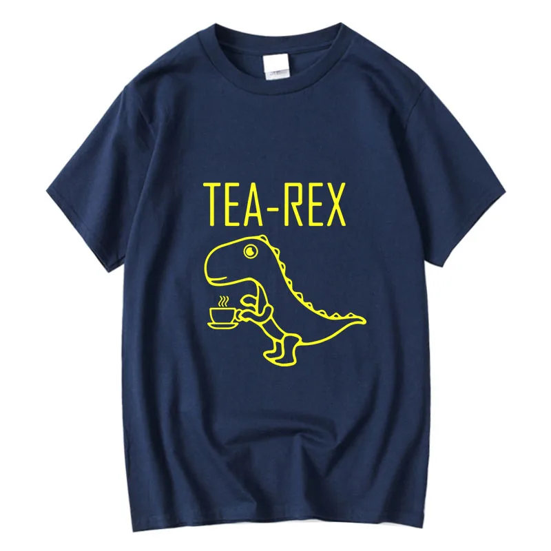 XINYI Men's T-shirt 100% Cotton Casual Funny Game Dinosaur Print Customizable Hand-Painted Unique Design Clothing
