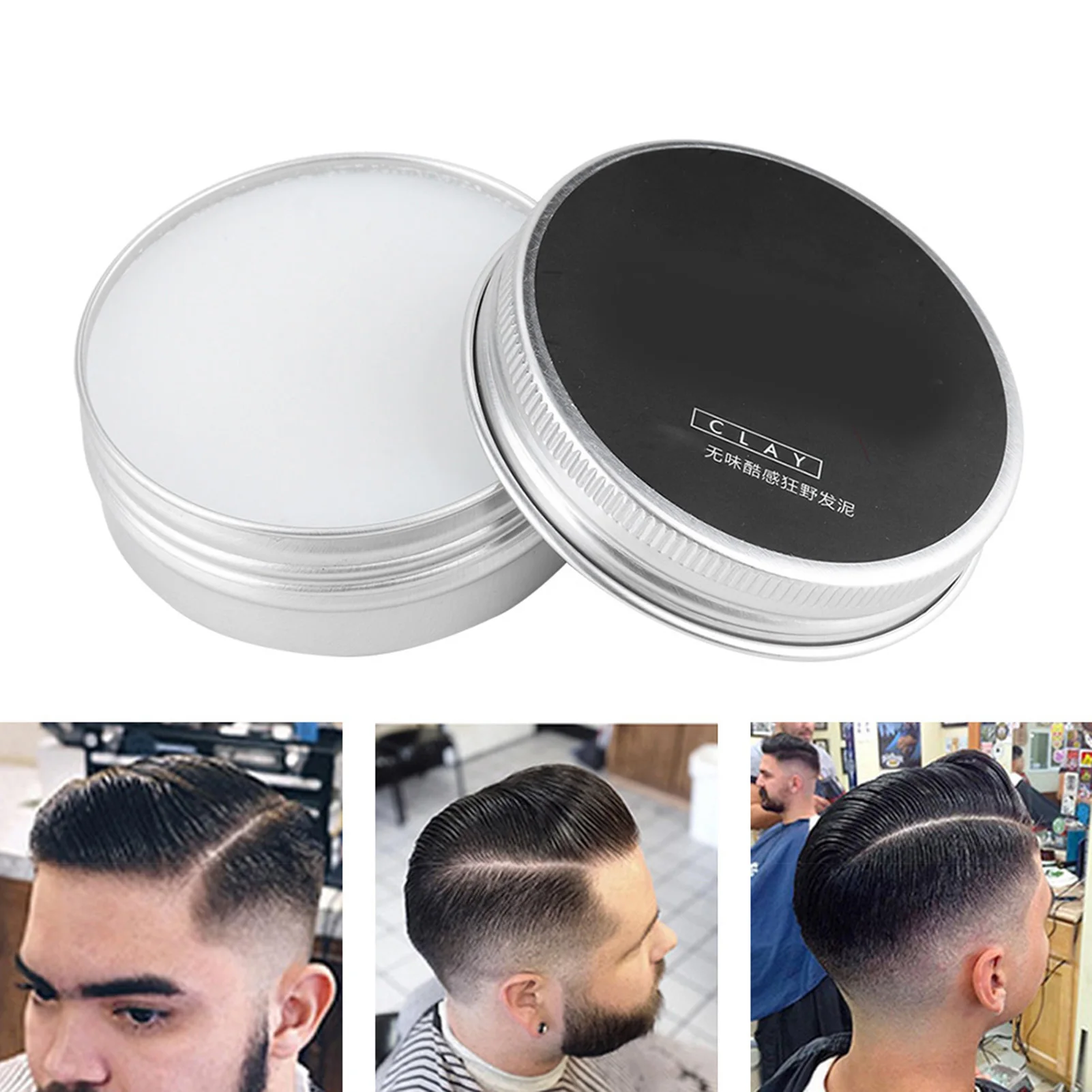 50g Hair Clay Strong Hold Matte Hair Styling Wax Men Hair Styling Mud Non Greasy Styling Daily Clay High Strong Creme