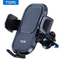 TOPK Car Phone Holder Car Mount with Hook Clip For Car Air Vent 360° Rotation Phone Mount for Cellphones