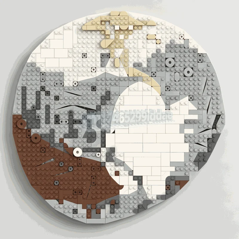 1702PCS Dwarf Planet Space Exploration Building Blocks Wall Art Satellite Probe Model DIY Assembly Creative Science Display Gift
