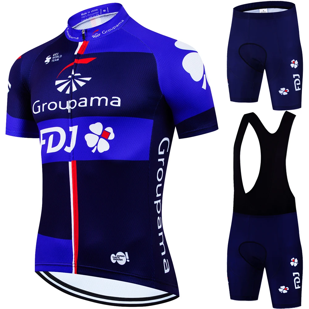 

Велосипедный нагрудник FDJ, мужская велосипедная одежда, комплект из трикотажа, профессиональная рубашка, мужская форма Tricuta, трикотажные изделия, наряд 2024, спортивная одежда Mtb