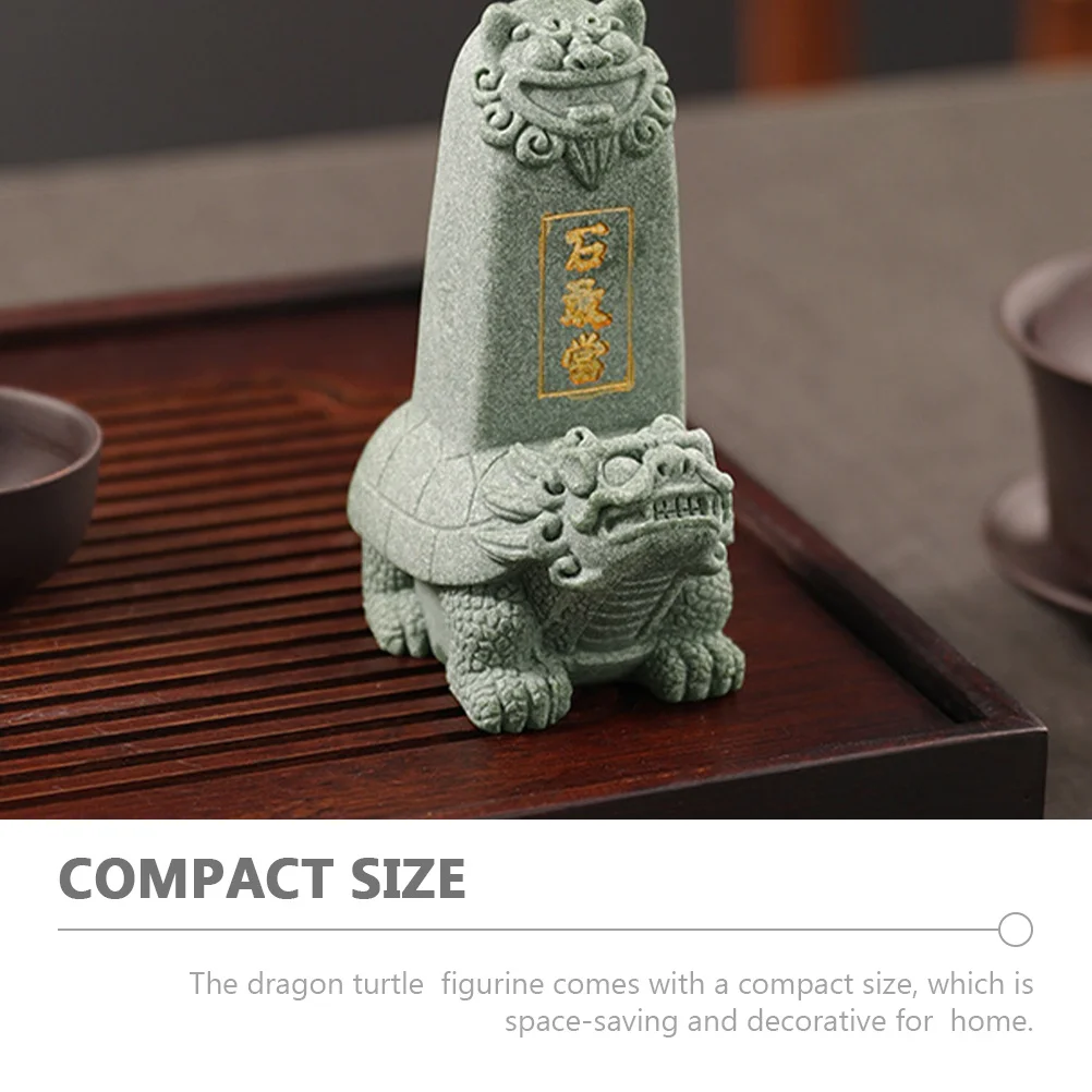 

Shigandang Resin Dragon Turtle Statue Small Chinese Style Table Decoration Compact Zen Sculpture for Home Aquarium Garden Decor