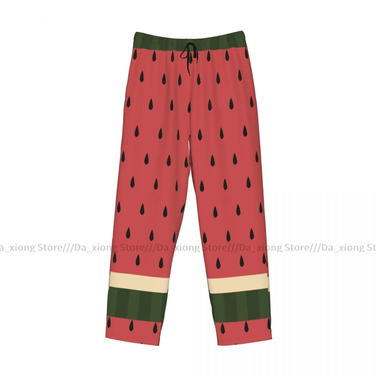 Watermelon With Black Seeds Mens Pajamas Pyjamas Pants Lounge Pants Sleep Bottoms