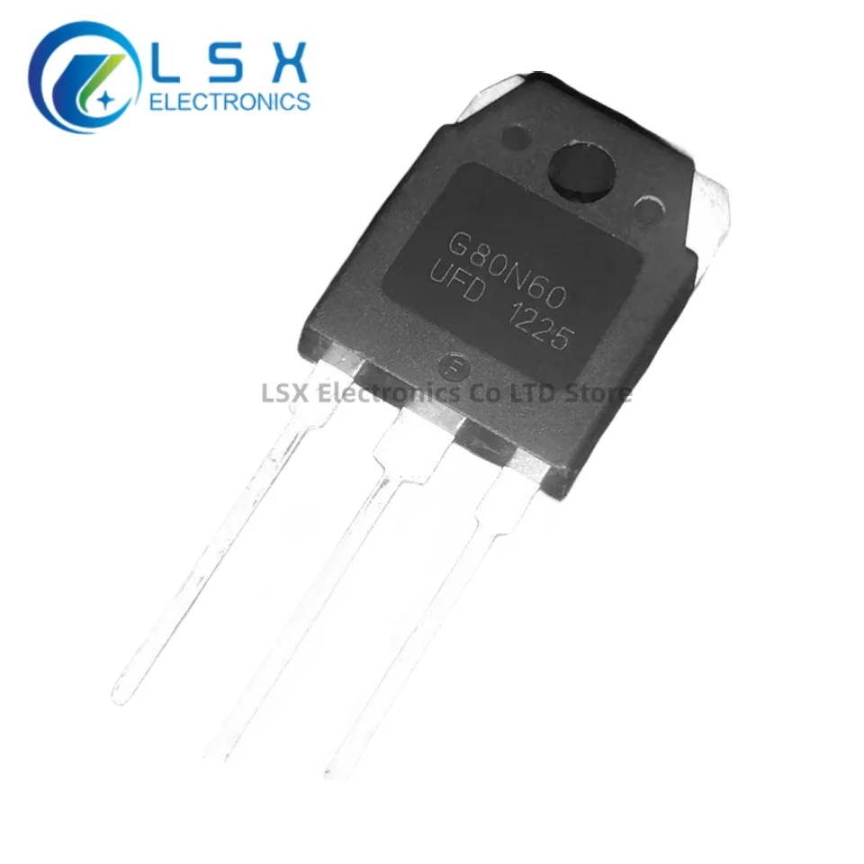 10PCS SGH80N60UFD G80N60UFD 80A600V Inline TO-3P Triode Field Effect IGBT Tube Brand New Original Imported