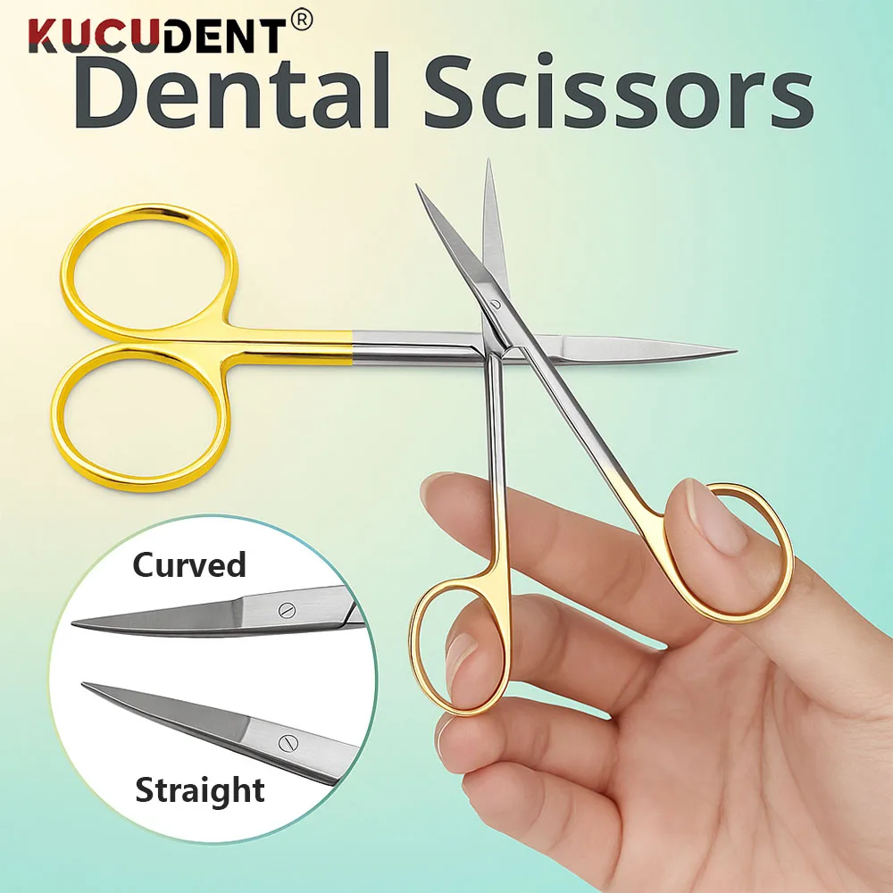 

1Pc Stainless Steel Dental Surgical Scissors Straight Curved Tips Forceps Dentistry Medical Tools Dentist Needle Holder Pliers