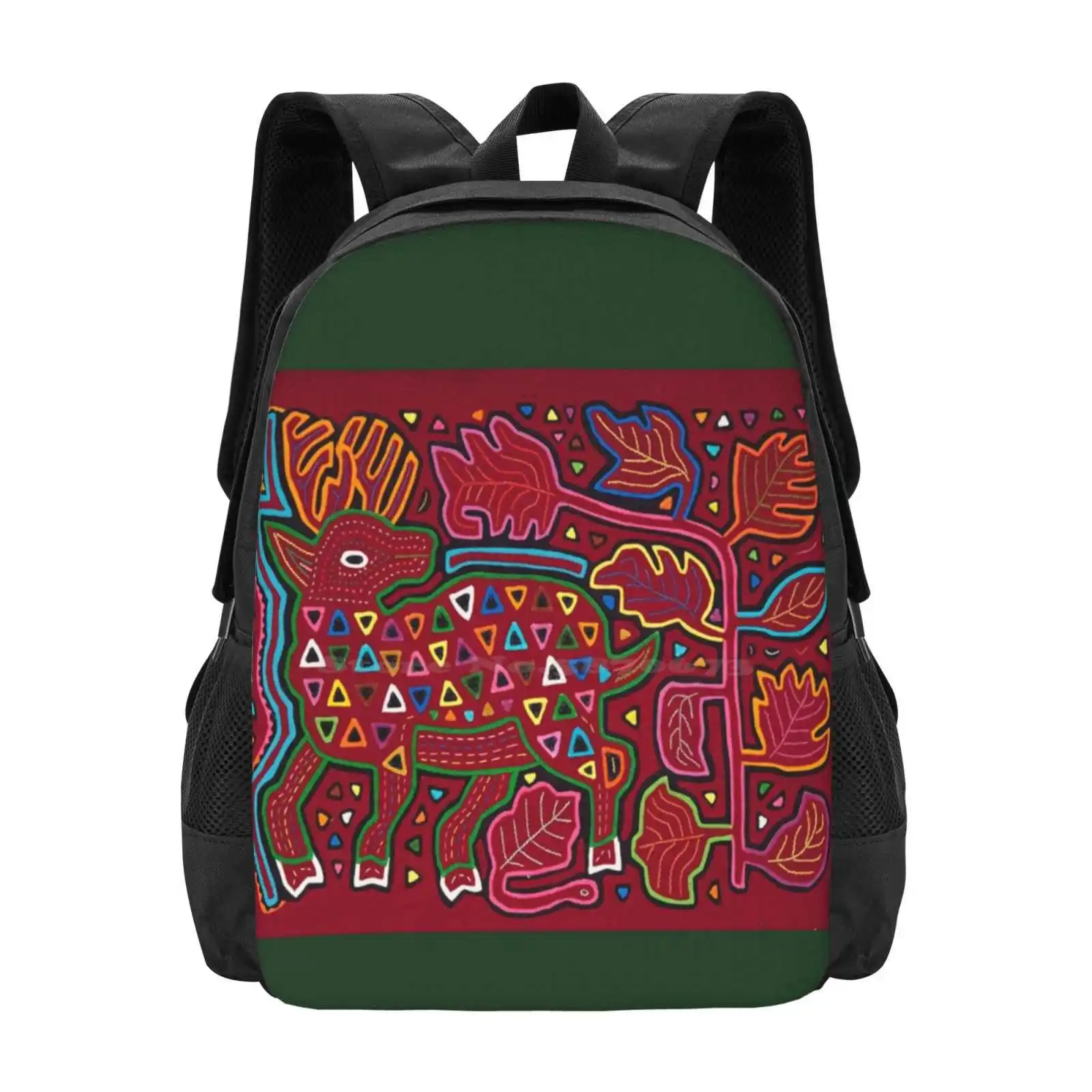 Mola De Panama New Arrivals Unisex Bags Student Bag Backpack Mola De Panama