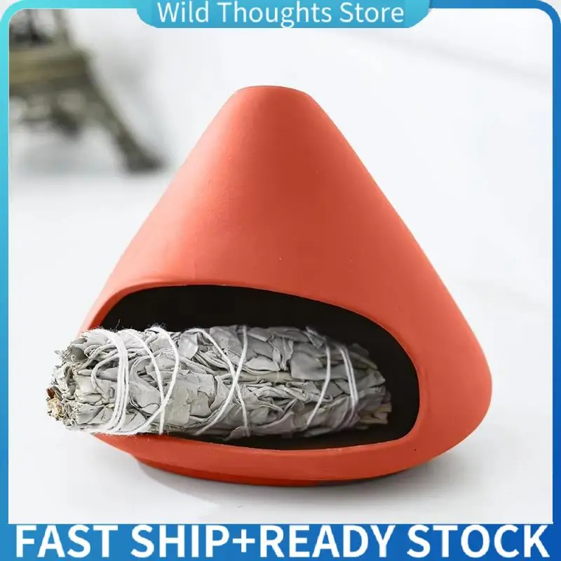 

Incense Holder, Handmade Smudge Bowl, Sage Burning Tray Incense Burner For Yoga - Stick Compatible-[Qahk]