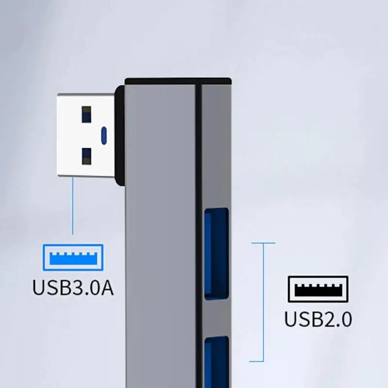 3 in 1 Expansion Dock Hub OTG USB 3.0 To 3 USB Multi Port HUB Speed 5.0Gbps 3 Port for PC Computer Laptop for Work Travel