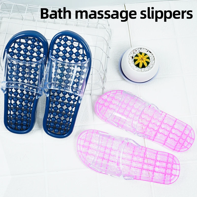 Ball Shaped Bathroom, Anti Slip Massage, Hollow and Leaking WOMEN'S Home Plastic Sandals and Slippers