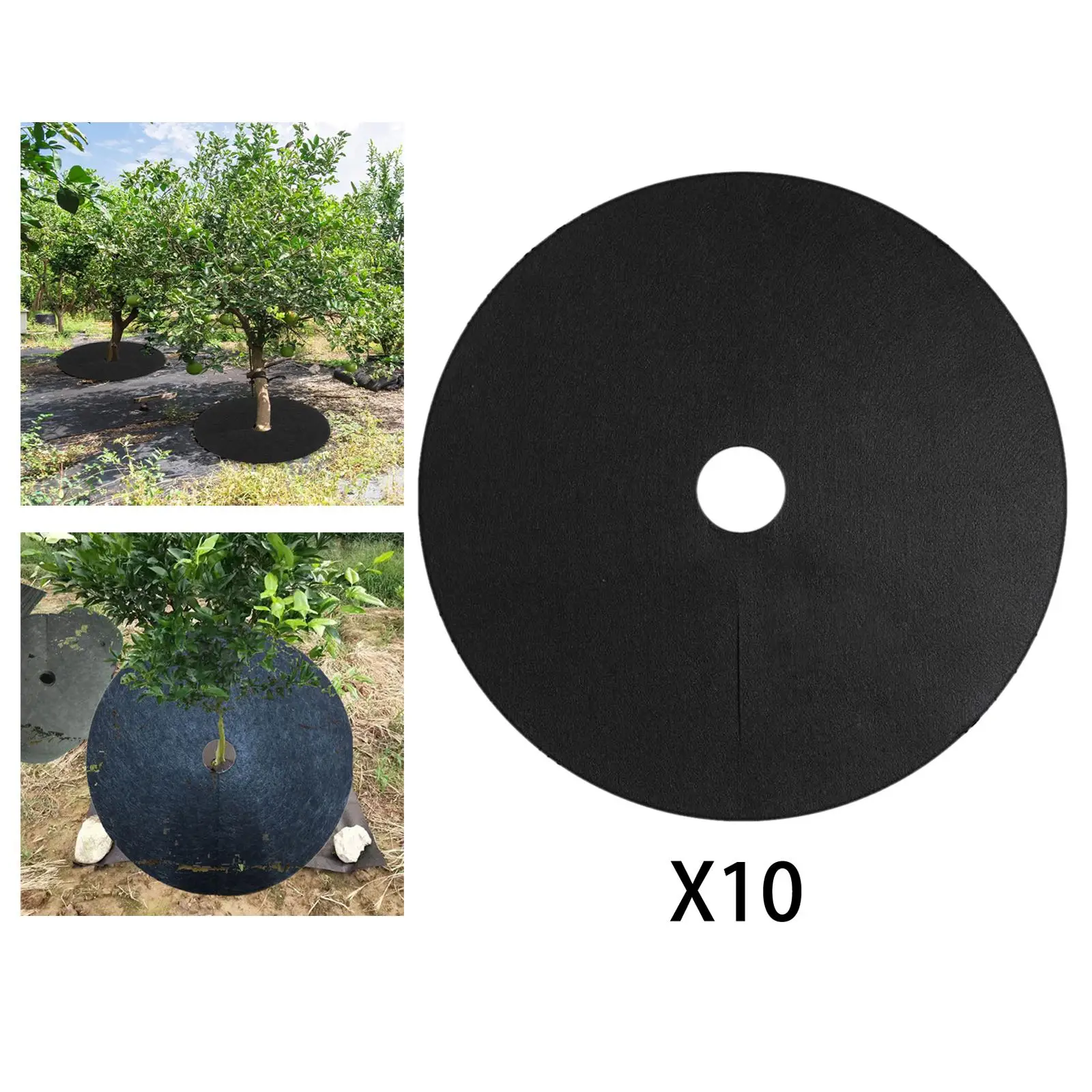 Non Woven Tree Protection Mat Gardening Barrier Cloth for Patio Fruit Tree Weed Removal and Landscaping