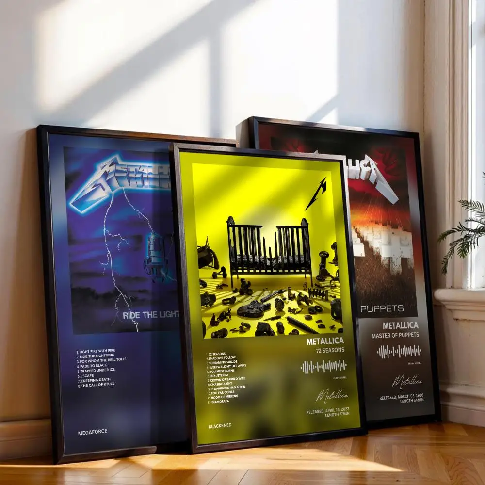 M-Metallicas Poster Music Album Cover For Room Canvas Painting Print Art Home Wall Decor Picture Gift
