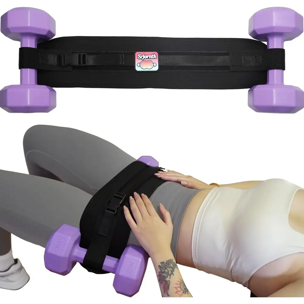 

Portable Hip Thrust Belt - High-Quality Glute Exerciser for Gym, Home, and Travel | Lightweight & Durable | Velcro Attachment |