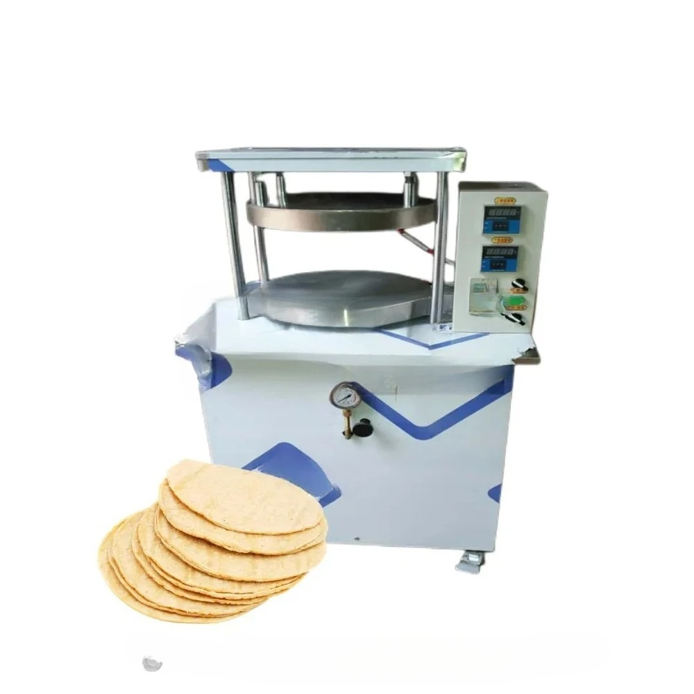 

Large Capacity Hydraulic Chapati Making Machine Tortilla Roti Maker Grain Food Press Semi Automatic Machine