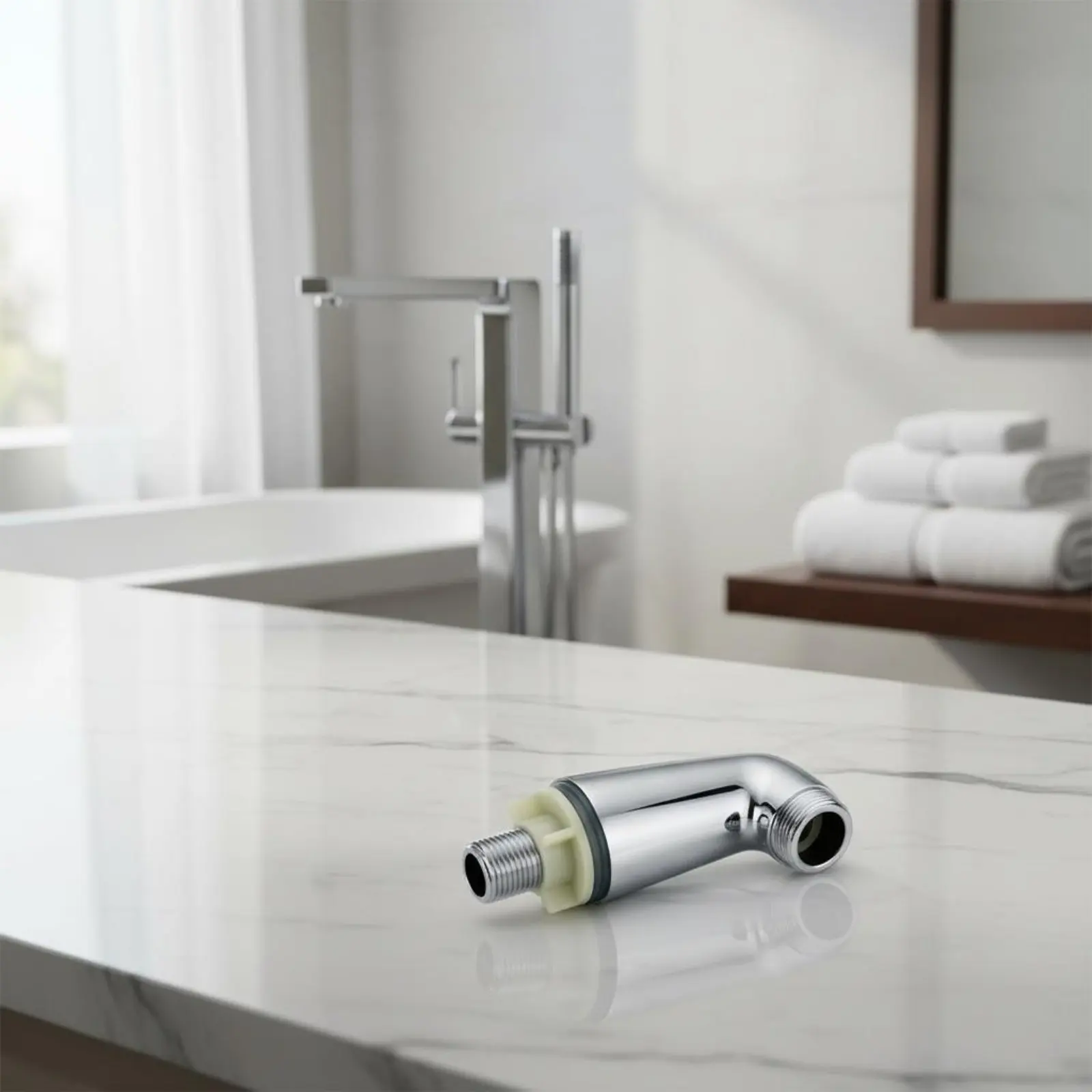 2 Pieces Bathtub Faucet Mounting Legs Silver-Toned Finish Plumbing Hardware for Bathroom
