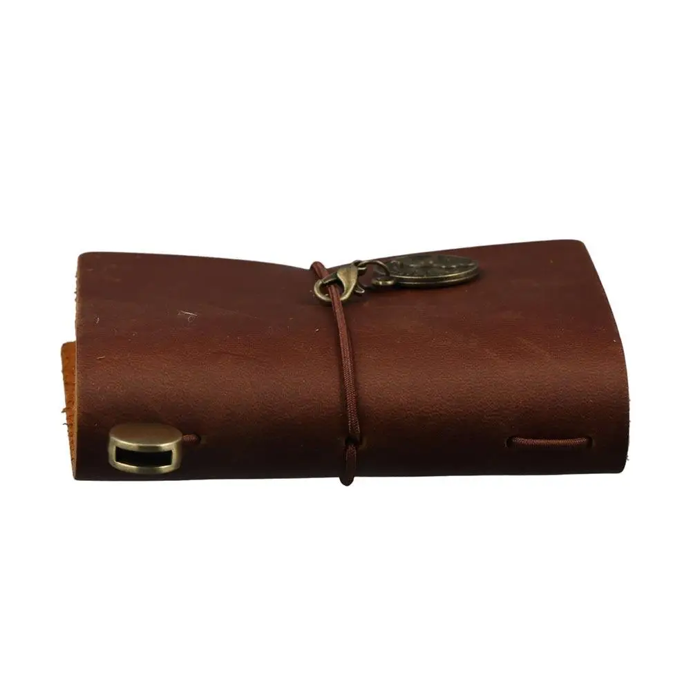 Vintage Writing Cowhide Cover Sketchbook Sketching Handmade Traveler Notebook DIY Leather Diary Notebook Hand Account view 5
