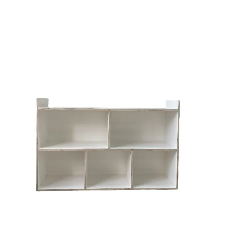 Multi-layer ecological board bookshelf Multi-layer with backplane storage Books Picture books Locker