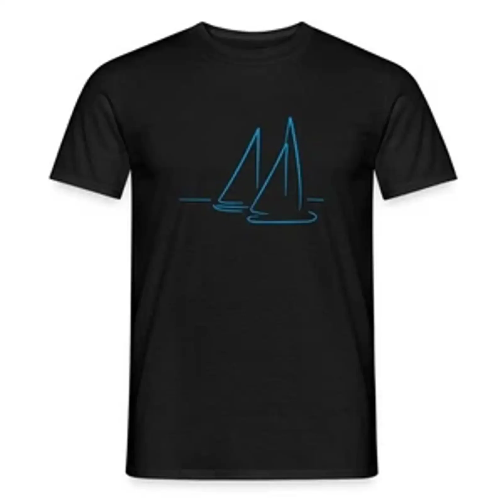 Sailing sailboats sea men's t shirt vintage Washed homme graphic Slightly Versatile streetwear Comfortable Unisex