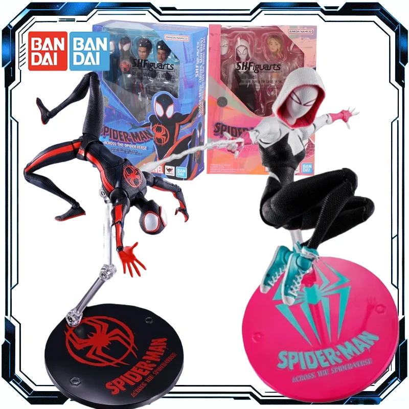 

Bandai Origianl S.H.Figuarts Marvel Человек-паук: Into The Spider-Verse Myers Gwen Фигурки Игрушки для мальчиков и девочек Детский подарок