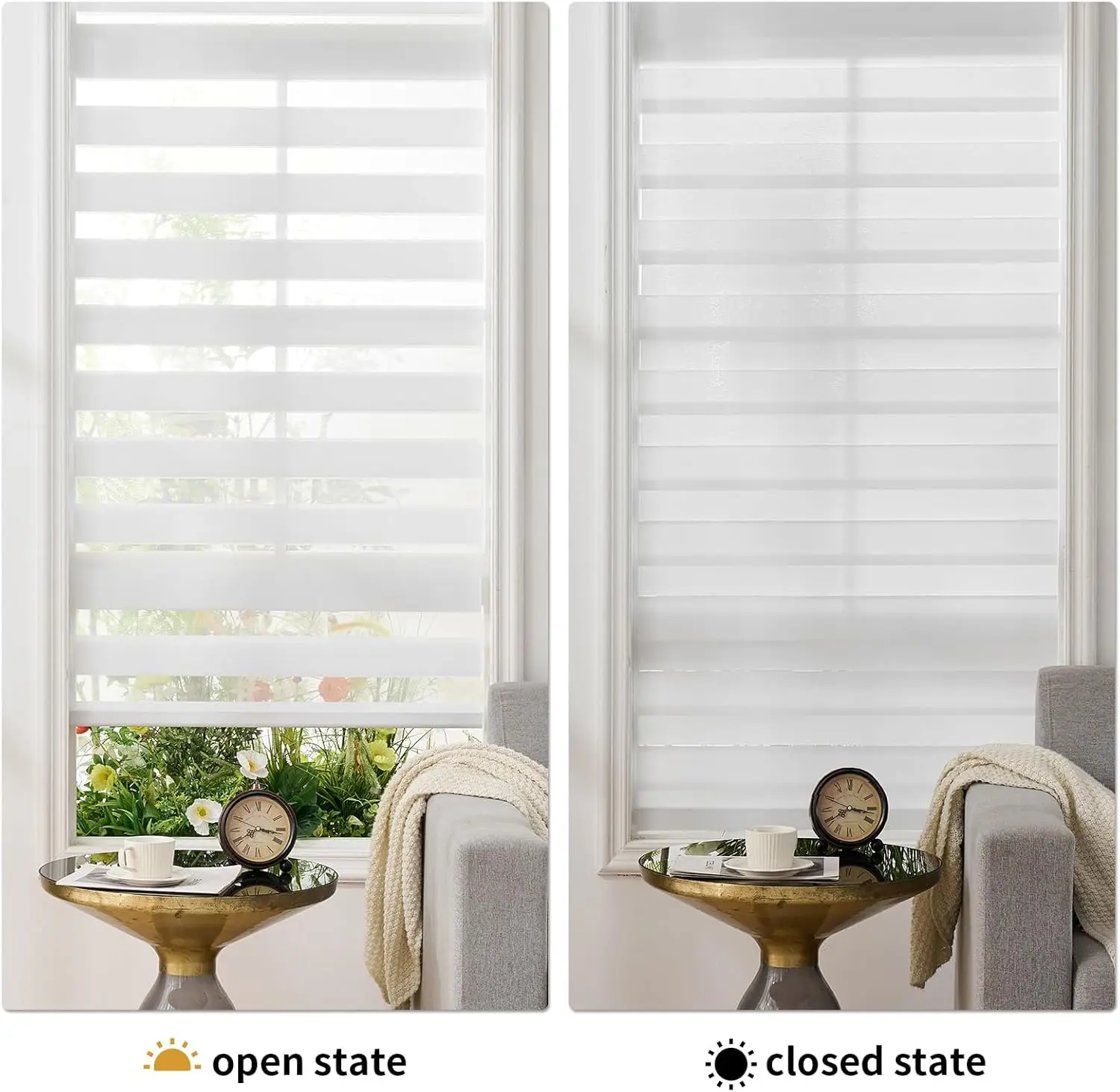 Cheaper Price Hot Sale Europe Market Manual  Cordless Spring Zebra Blinds For Windows