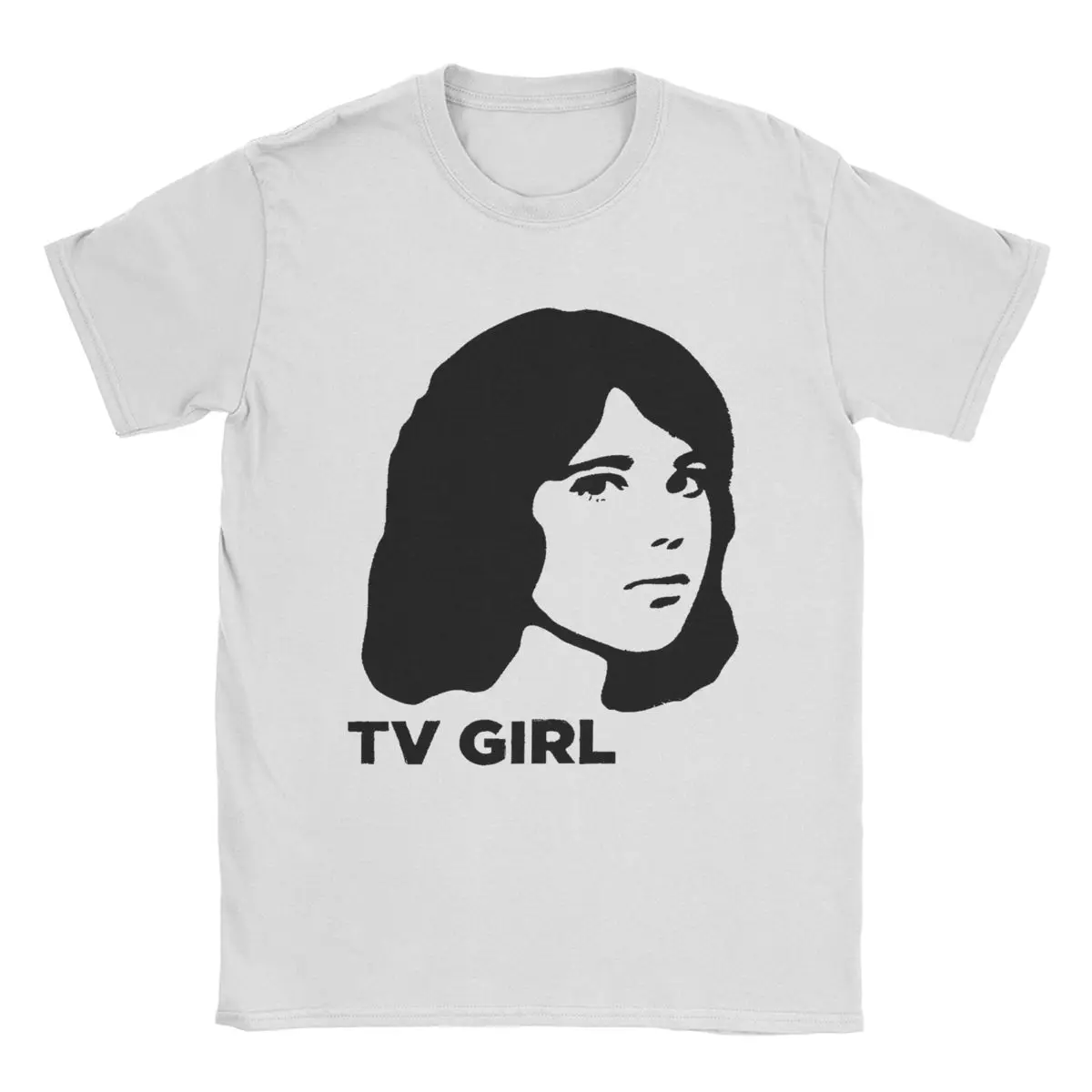 Men's T-Shirt Tv Girl Band Creative 100% Cotton Tees Short Sleeve T Shirts O Neck Clothes Plus Size