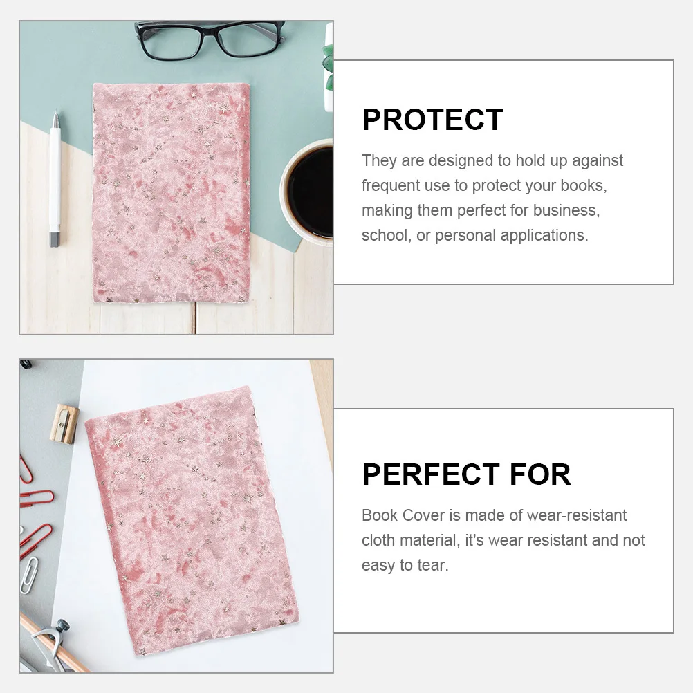 

Book Cover Protector Foldable Wear-Resistant Cloth Sleeve For Students Textbook Notebook Diary Reusable Anti-Scratch Pouch