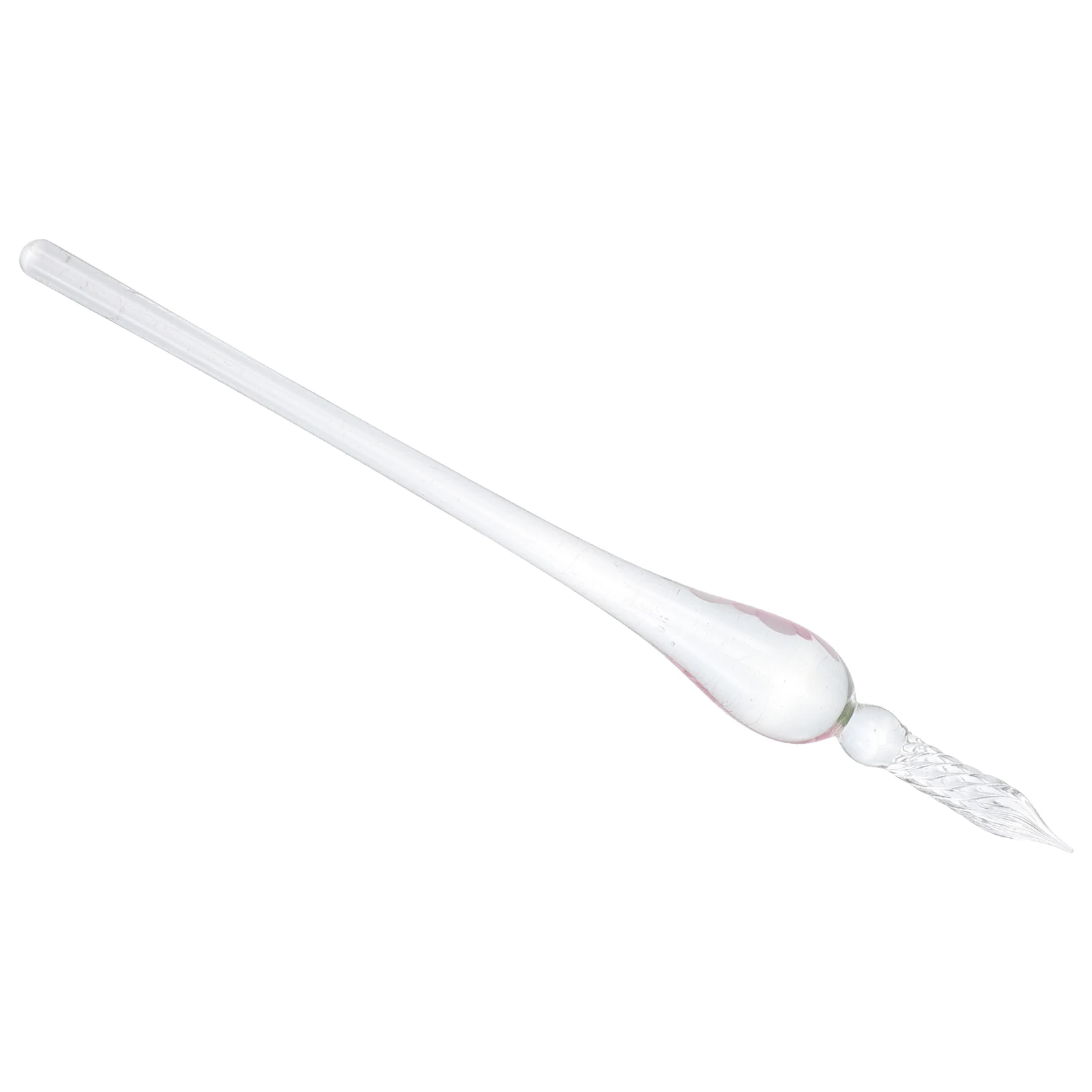 قلم غمس زجاجي مصنوع يدويًا قلم ممارسة الخط الشفاف للرسم والكتابة والوقاية على الطراز العتيق وخفيف الوزن #2